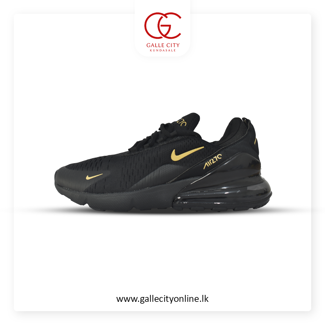 Nike Air Max 270 Black and Gold Galle City