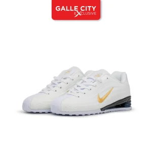 078 (1) Z0042 WHITE AND METALLIC GOLD NIKE SHOX