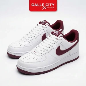 Z00272 NIKE AIE FORCE WHITE AND MAROON